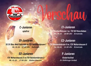 Übersicht über unsere Nachwuchsspiele